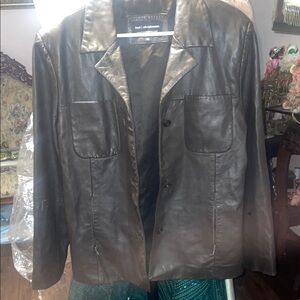 bod & Christensen  brown  Leather Jacket